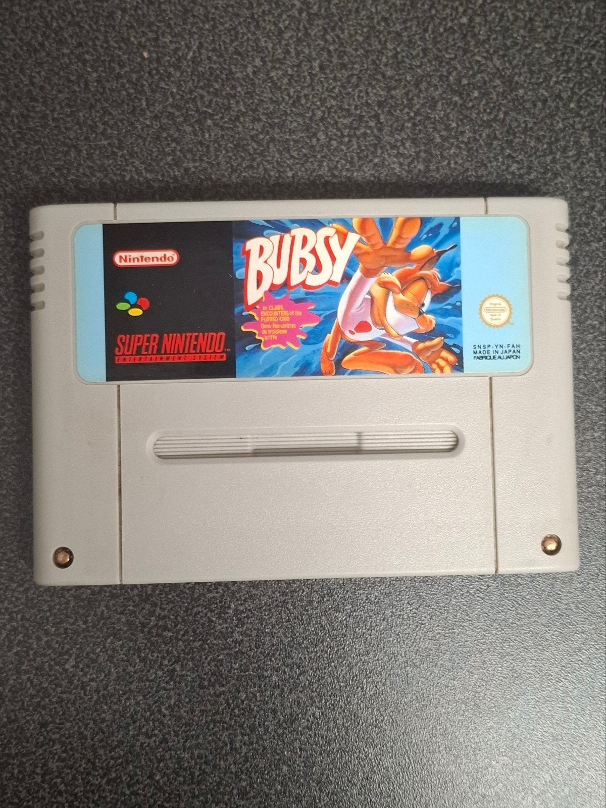 bubsy game supernintendo cartridge, Ophalen