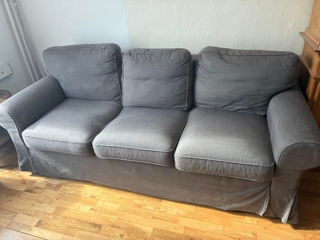 Ikea Ektorp convertible 3 places, Maison & Meubles, Canapés | Salons, Trois personnes, Banc droit, Enlèvement, Utilisé