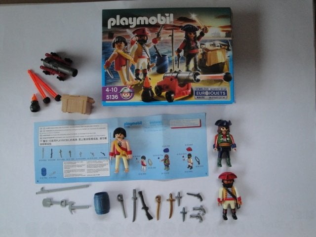 PLAYMOBIL Pirates 5136 compleet met doos en instructies, Ophalen of Verzenden, Zo goed als nieuw, Pirates