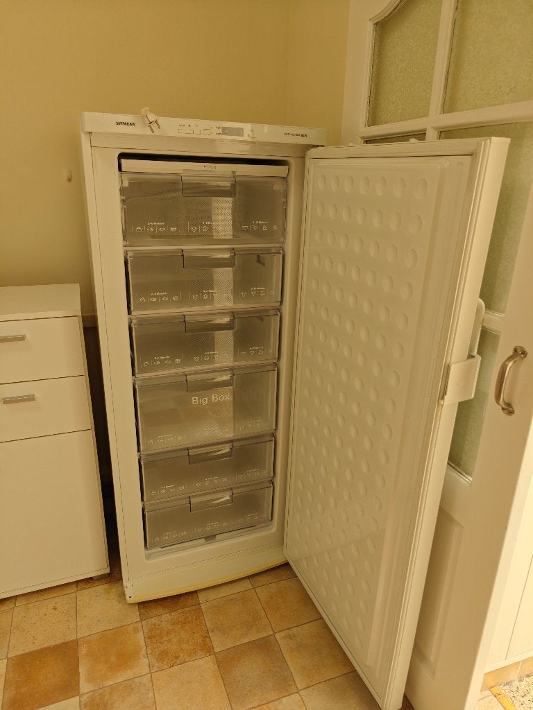 Congélateur vertical à tiroirs Siemens, Gebruikt, Tussenbouw, 140 tot 160 cm, 60 tot 90 cm