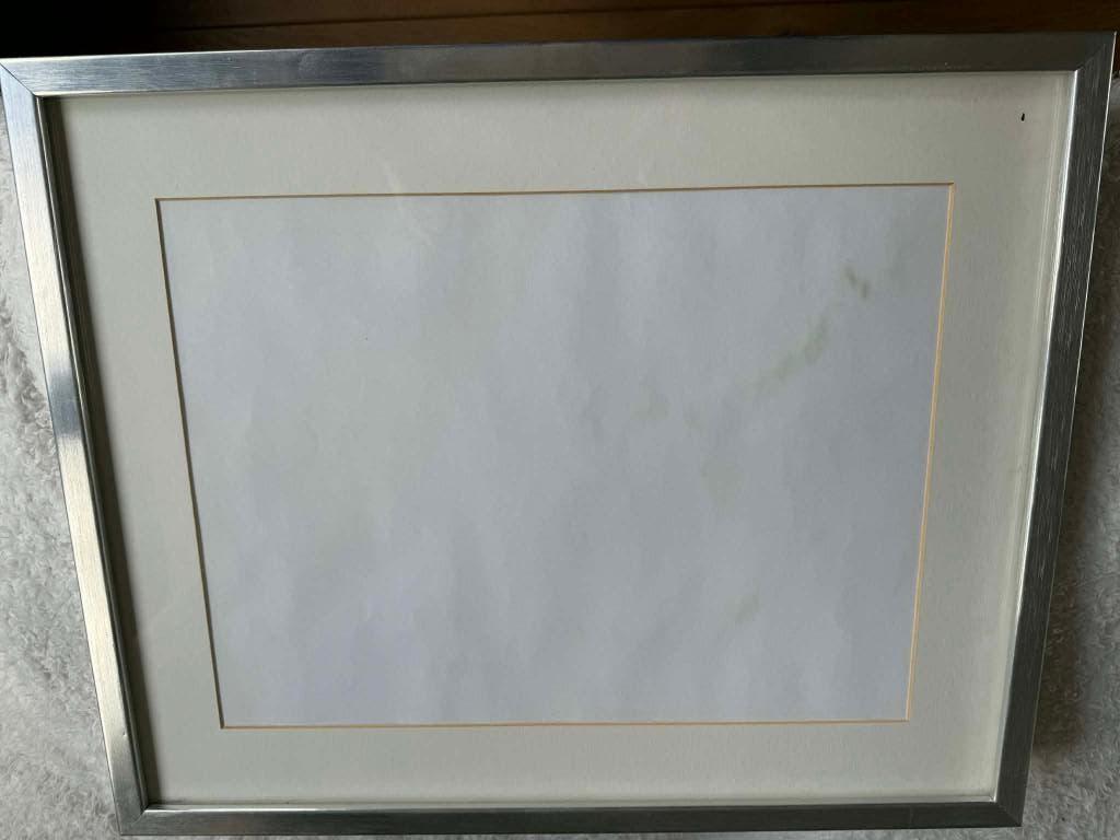 Nieuwe zilveren fotokader 40 x 50 cm, Ophalen, Nieuw