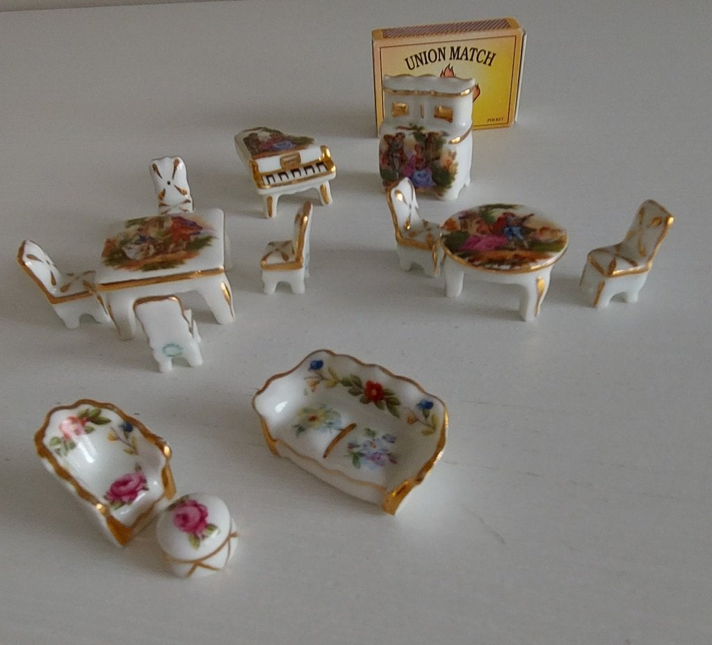 'Limoges' poppenhuis miniaturen, Verzamelen, Ophalen of Verzenden, Poppenhuis