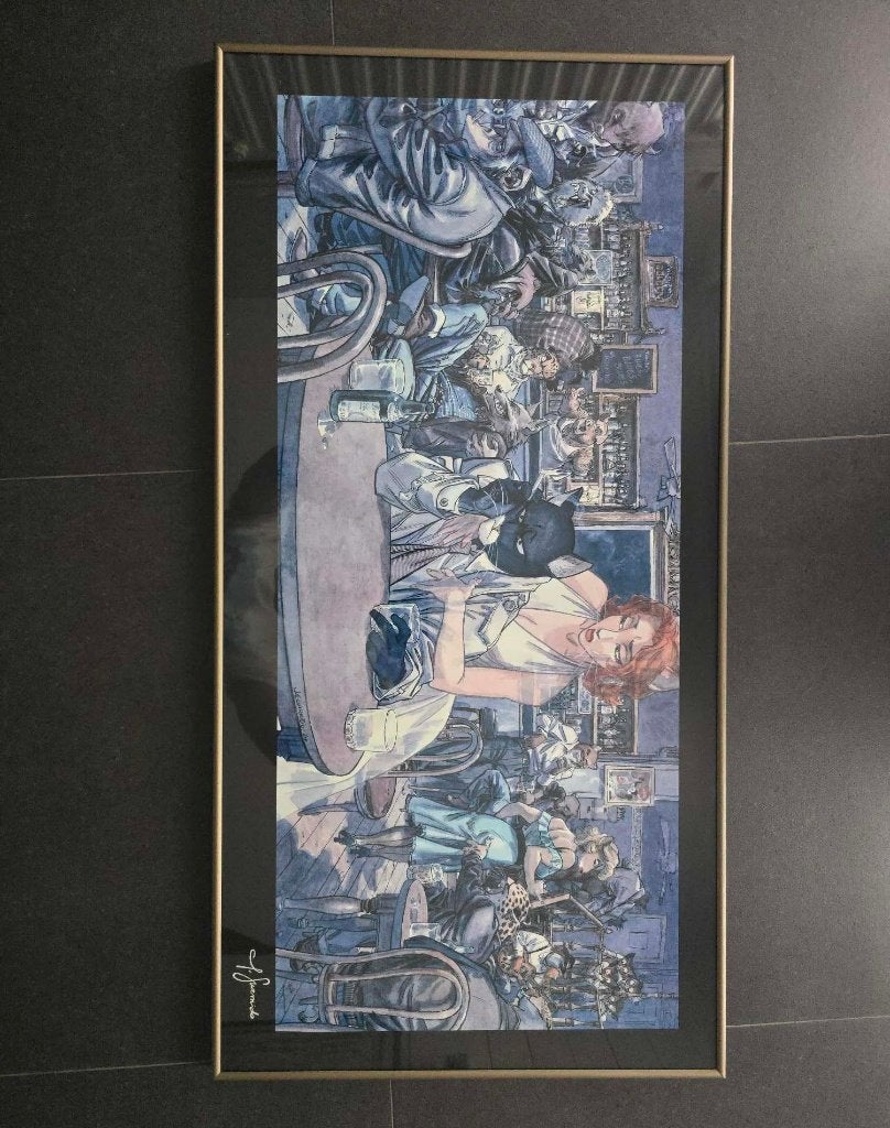 Blacksad John's Blues - Officiële ingelijste poster, Verzamelen, Posters, Ophalen, Gebruikt, Met lijst, Rechthoekig Liggend