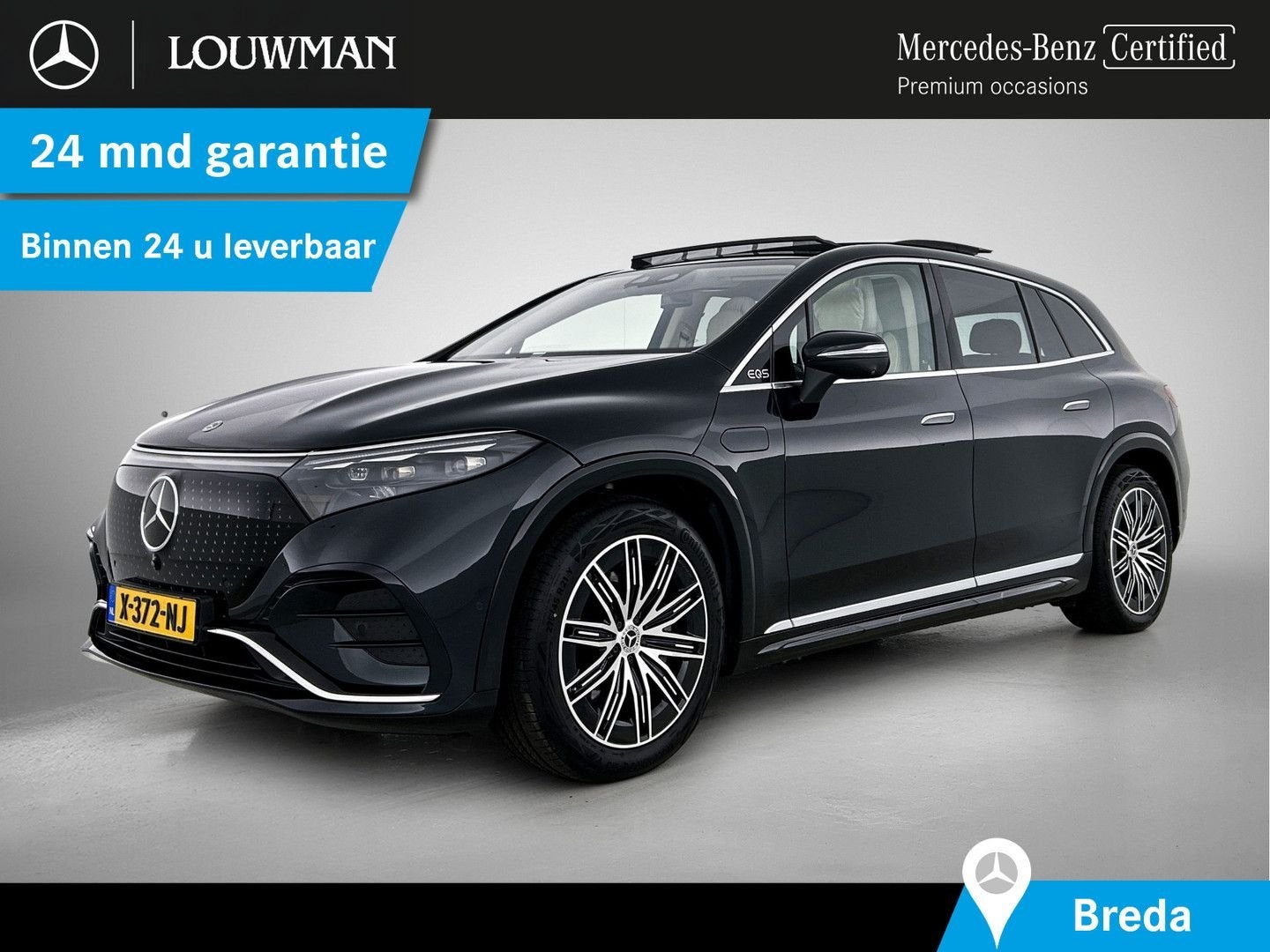 Mercedes-Benz EQS SUV 450+ AMG Premium plus 108 kWh | AMG Li, Auto's, Automaat, Beige, Elektrisch, SUV of Terreinwagen