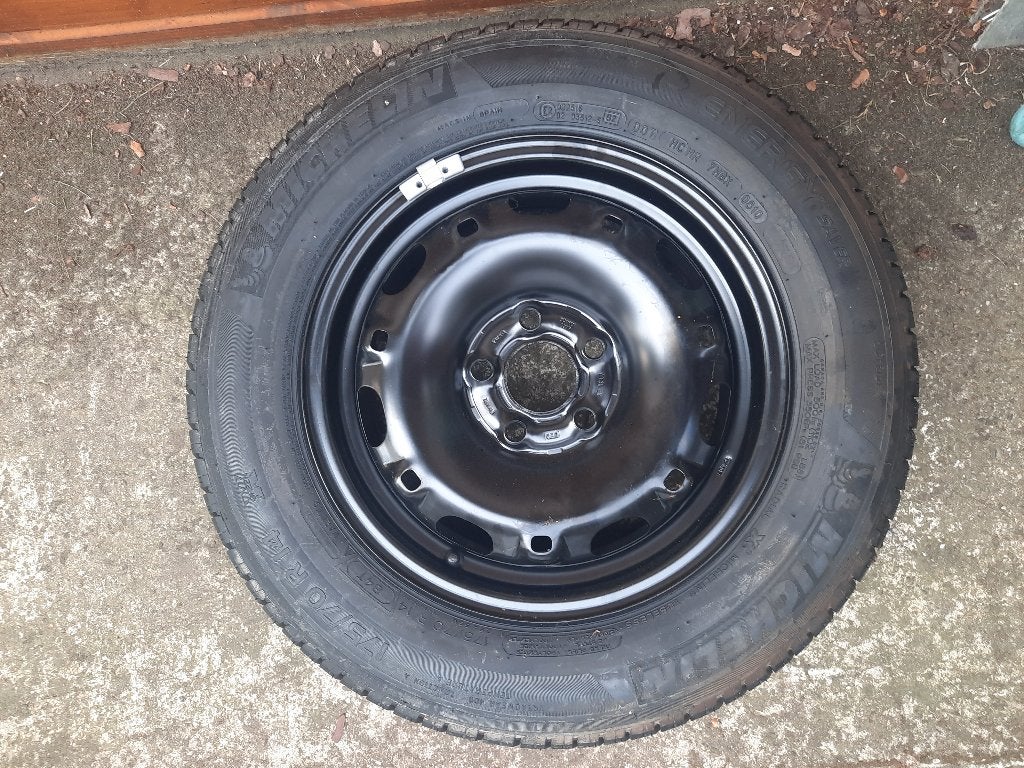1 Michelin band op velg, Ophalen, 14 inch, 175 mm, Banden en Velgen