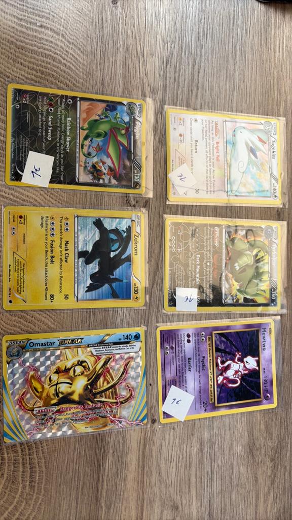 Pokemon lot 2 losse kaarten, Ophalen of Verzenden, Gebruikt, Losse kaart
