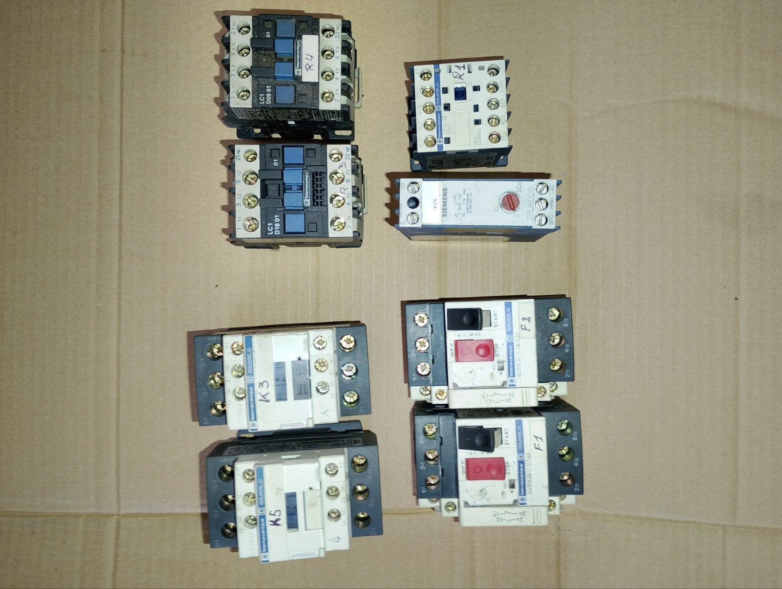lot contactors, Ophalen, Schakelaar