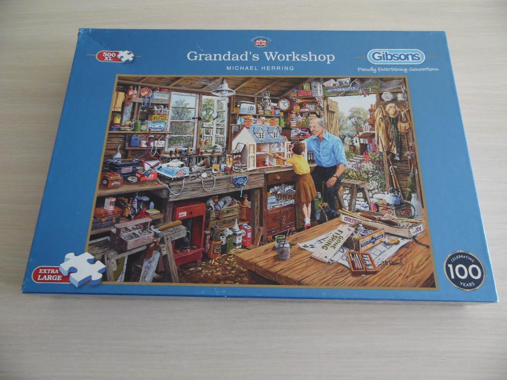 PUZZLE   L'ATELIER DE GRAND-PÈRE   500 PIÈCES XL   GIBSONS, Enlèvement ou Envoi, 500 à 1500 pièces, Comme neuf, Puzzle