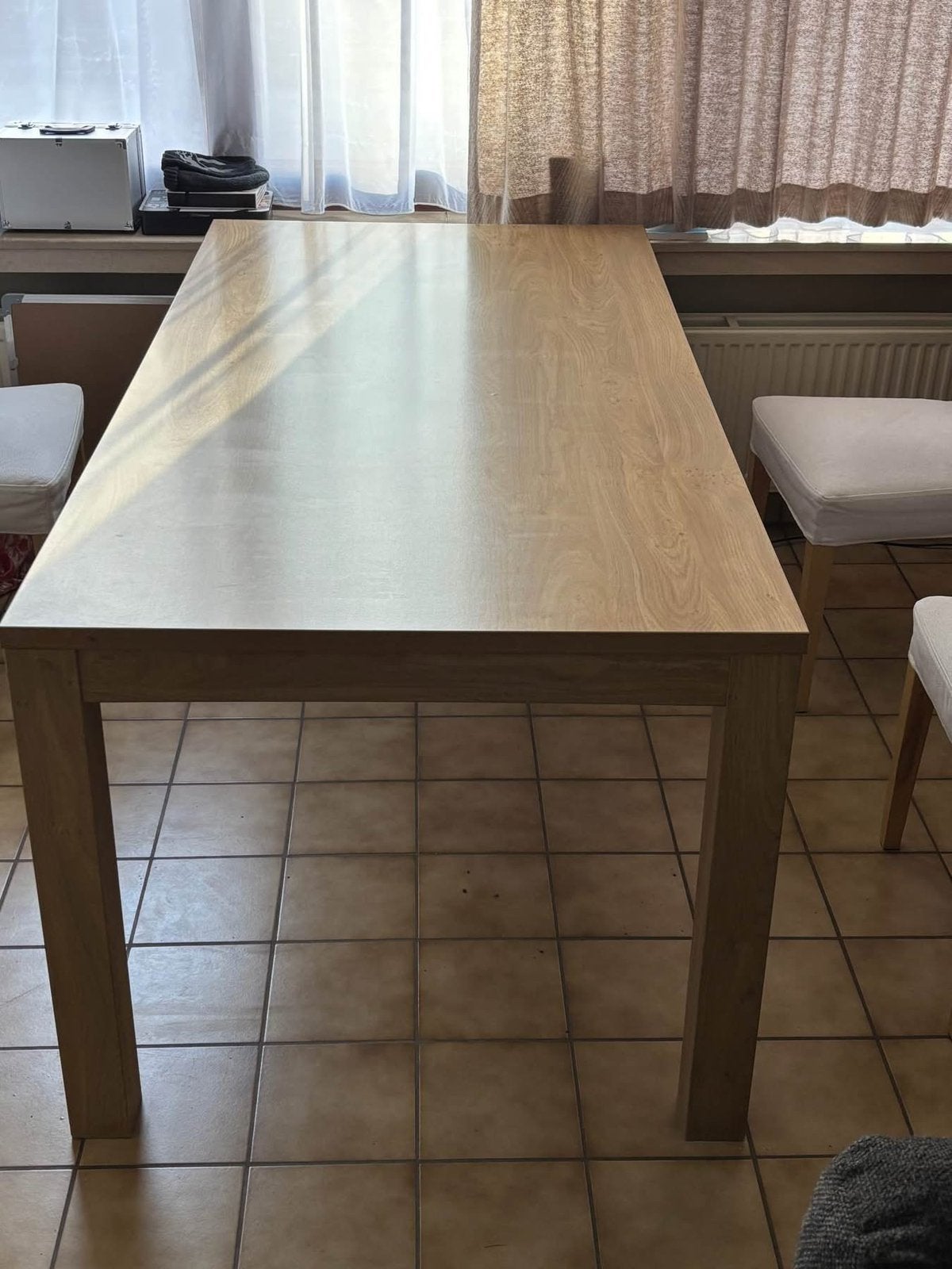 Tafel te koop zonder stoelen, Enlèvement, Utilisé, Rectangulaire