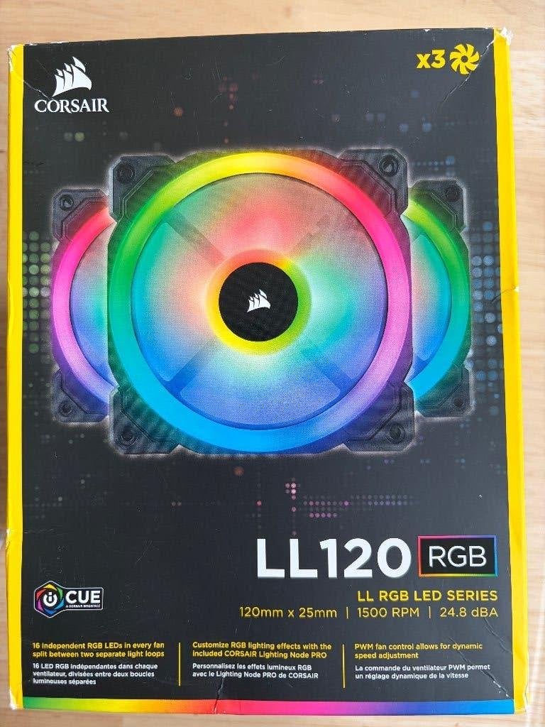 Fan 120mm Corsair LL120 RGB, Informatique & Logiciels, Boîtiers d'ordinateurs, Enlèvement ou Envoi, Neuf