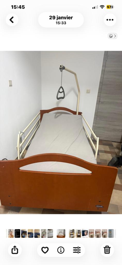 Lit medical, Divers, Enlèvement, Utilisé