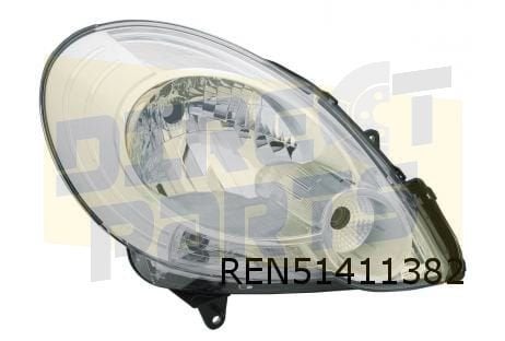 Renault Kangoo (2/08-6/13) koplamp Rechts Chrome Origineel!, Neuf, -, Renault, -