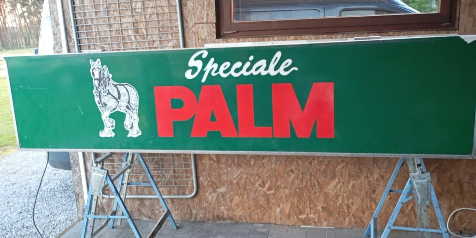 groot lichtreclame palm, Verzamelen, Ophalen, Gebruikt, Palm