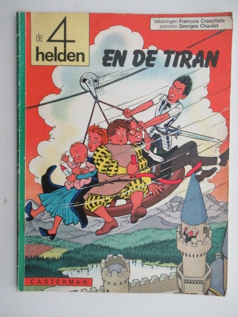 de 4 helden...nr.8...en de tiran...........1st, Boeken, Stripverhalen, Ophalen of Verzenden, Gelezen
