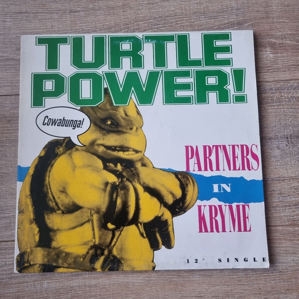 12" Partners In Kryme – Turtle Power, CD & DVD, Vinyles Singles, Enlèvement ou Envoi, Utilisé, 12 pouces, Hip-hop et Rap