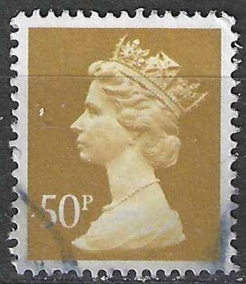 Grande-Bretagne 1990 - Yvert 1459 - Reine Elisabeth II (ST), Timbres & Monnaies, Envoi, Affranchi