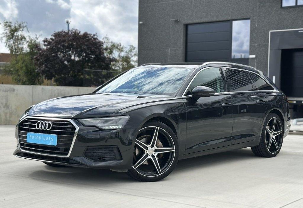 Audi A6 2.0TDI S Line 2019 Hybride 164pk Automaat 124000km, Auto's, Automaat, Zwart, Bedrijf, 5 deurs