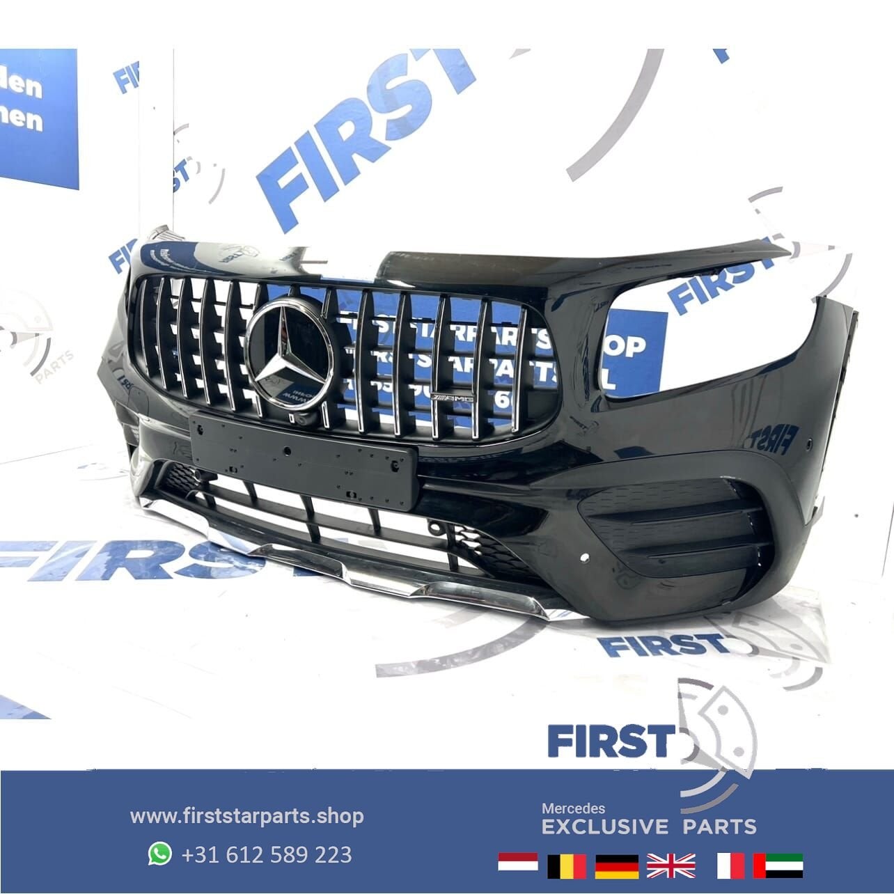 W247 X247 GLB35 AMG VOORBUMPER GLB35 BUMPER + GT GRIL ORIGIN, Gebruikt, -, Voor, Ophalen of Verzenden