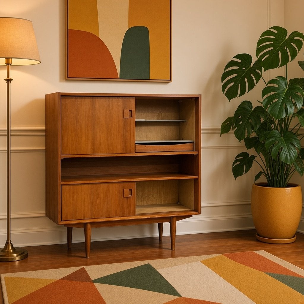 Buffet vintage en bois, Enlèvement ou Envoi, Armoire