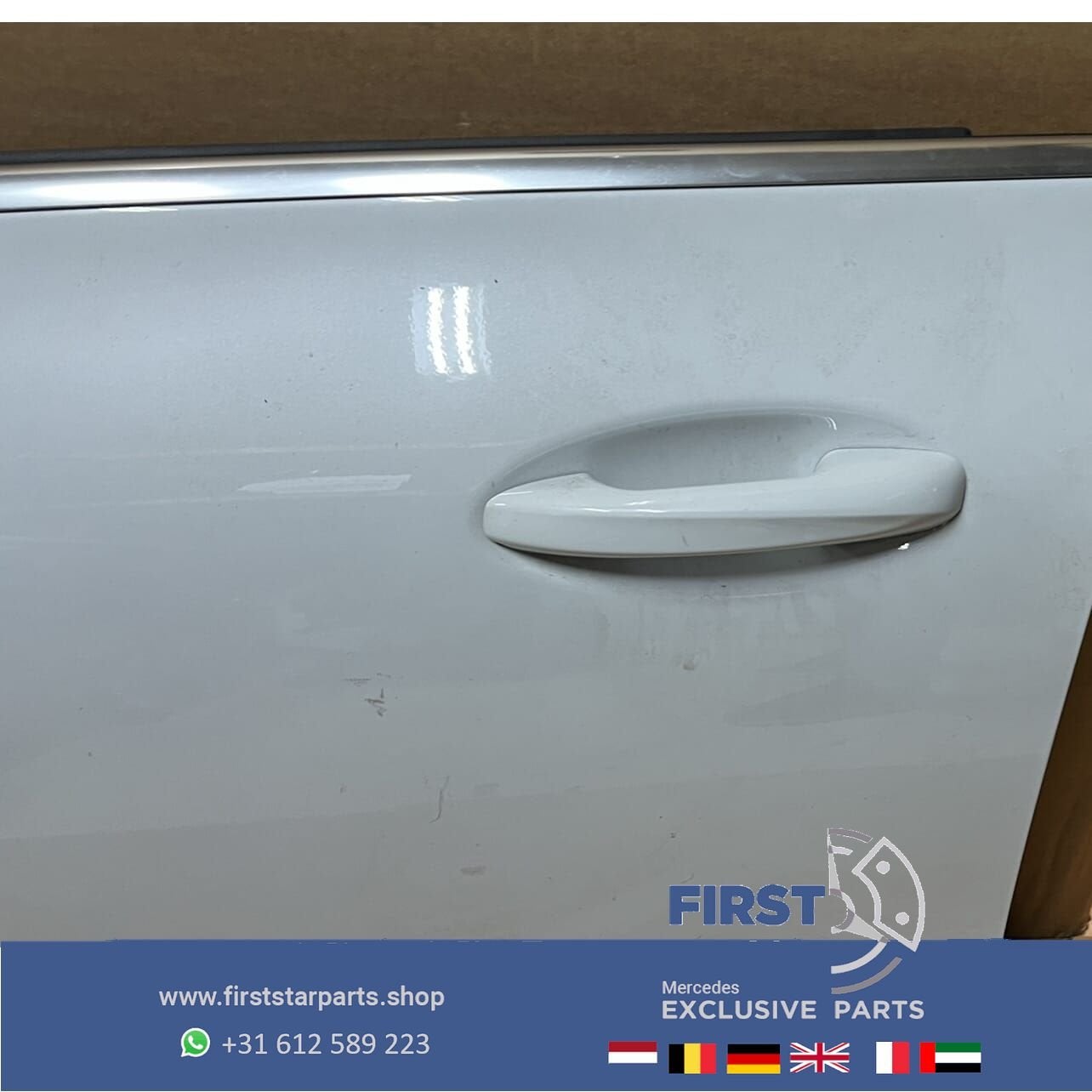 W118 C118 X118 CLA DEUR PORTIER WIT COMPLEET LINKSVOOR Merce, Gebruikt, -, Deur, Voor