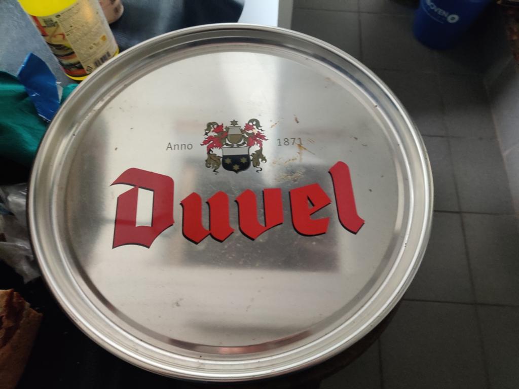 Plateau Duvel   40cm, Enlèvement, Comme neuf, Panneau, Plaque ou Plaquette publicitaire, Duvel