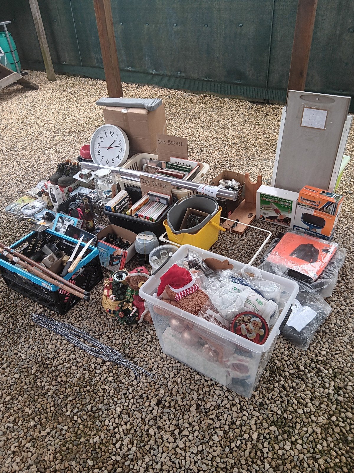 Groot lot rommelmarkt spullen ., Ophalen
