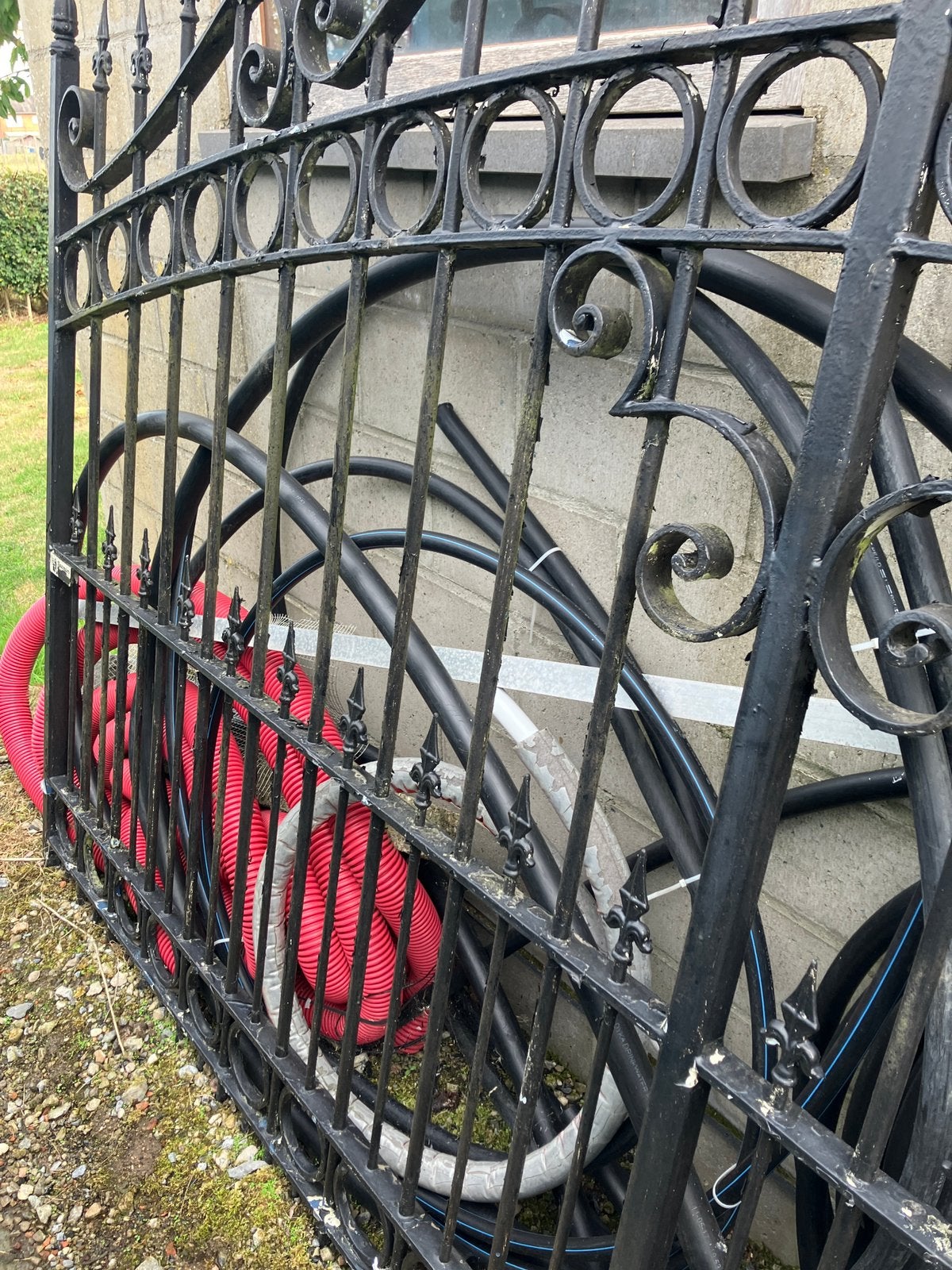 Smeedijzeren poort, Ophalen, Gebruikt