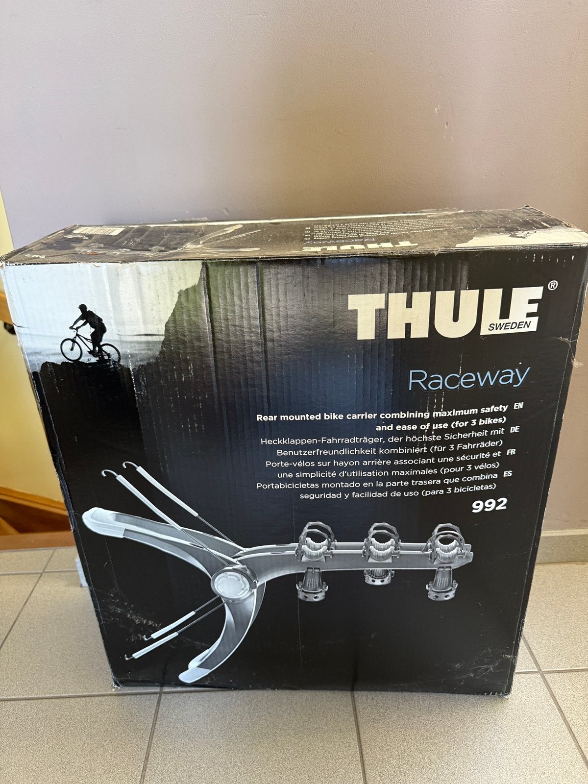 Porte-vélos de coffre Thule RaceWay 992, Enlèvement, Utilisé