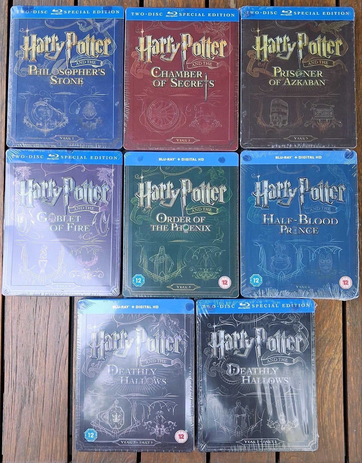 Harry Potter collectie 8 blu-ray steelbook, Cd's en Dvd's, Ophalen of Verzenden, Blu-ray