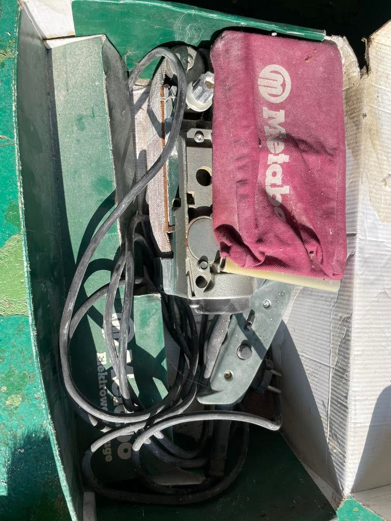 Metabo - bandschuurmachine, Enlèvement, Utilisé, Ponceuse à bande