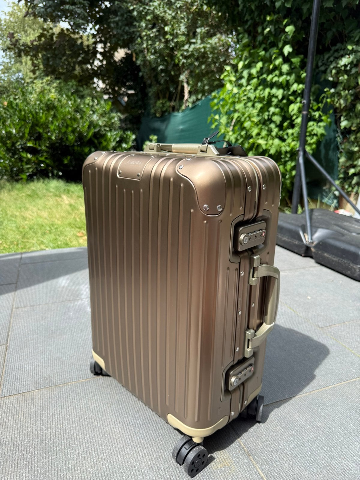 Valise Rimowa S Cabin Titanium, Enlèvement ou Envoi, Comme neuf, Métal