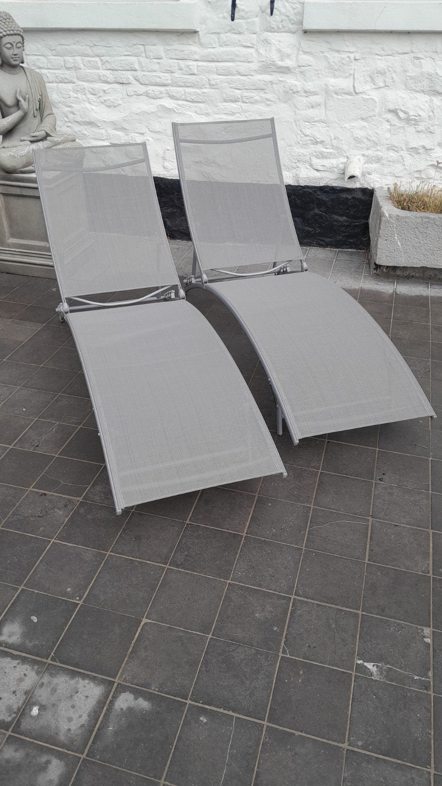 tuin-lig-zetelbed 2 stuks, Tuin en Terras, Ophalen