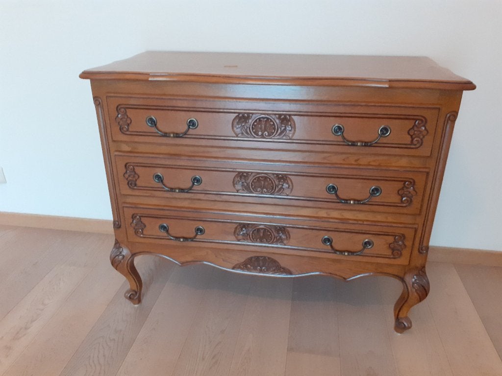Klassieke eiken commode Louis XV - top staat!, Ophalen