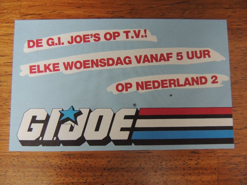 GI joe speelgoed sticker, Verzamelen, Speelgoed, Ophalen of Verzenden