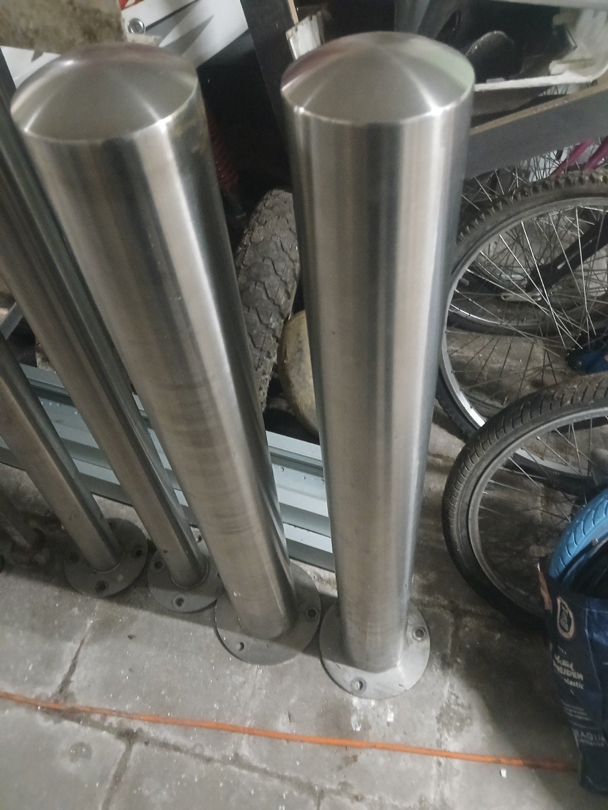 parkingpallen, Inox, 40 à 60 mm, 2 à 4 mètres, Comme neuf