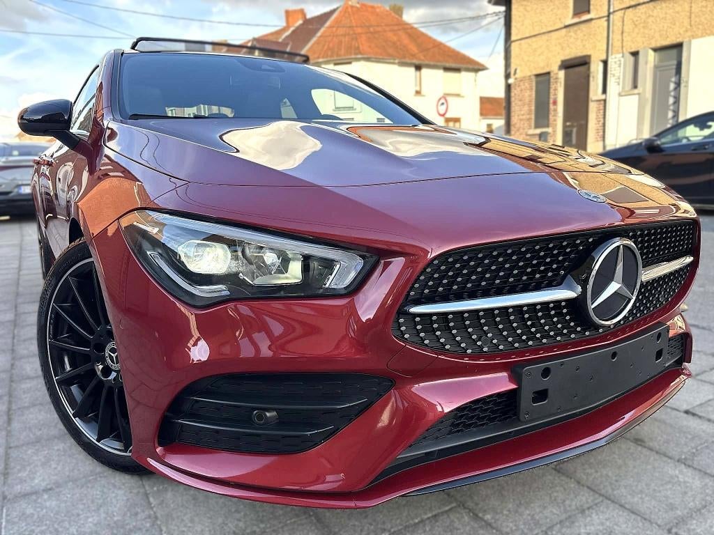 Mercedes CLA 200 D PACK AMG/GPS-CARPLAY-PANO-CAMERA/GARANTiE, Autos, Mercedes-Benz, Rouge, 139 g/km, Entreprise, Garantie prolongée