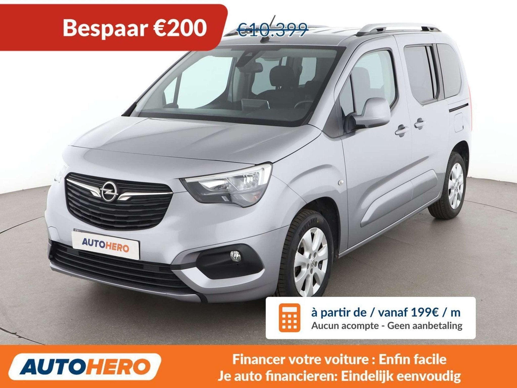 Opel Combo Life 1.2 Turbo Edition (bj 2018), Voorwielaandrijving, Stof, Gebruikt, 1199 cc