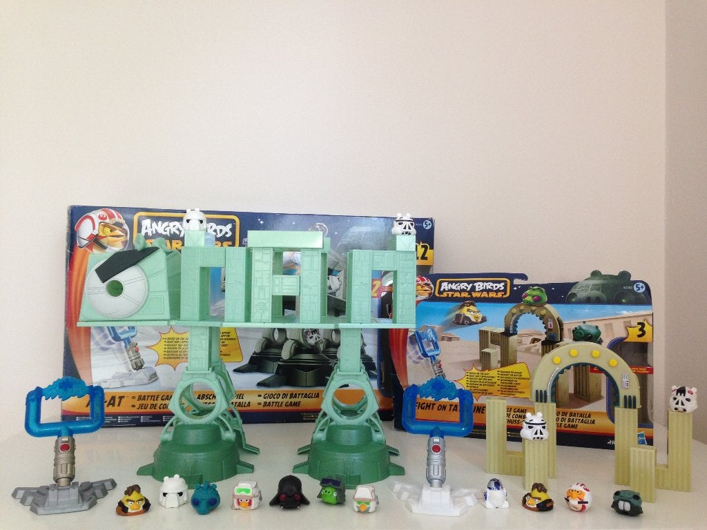 2 boîtes de jeux Angry Birds Star Wars, Hobby en Vrije tijd, Een of twee spelers, Ophalen, Zo goed als nieuw, HASBRO
