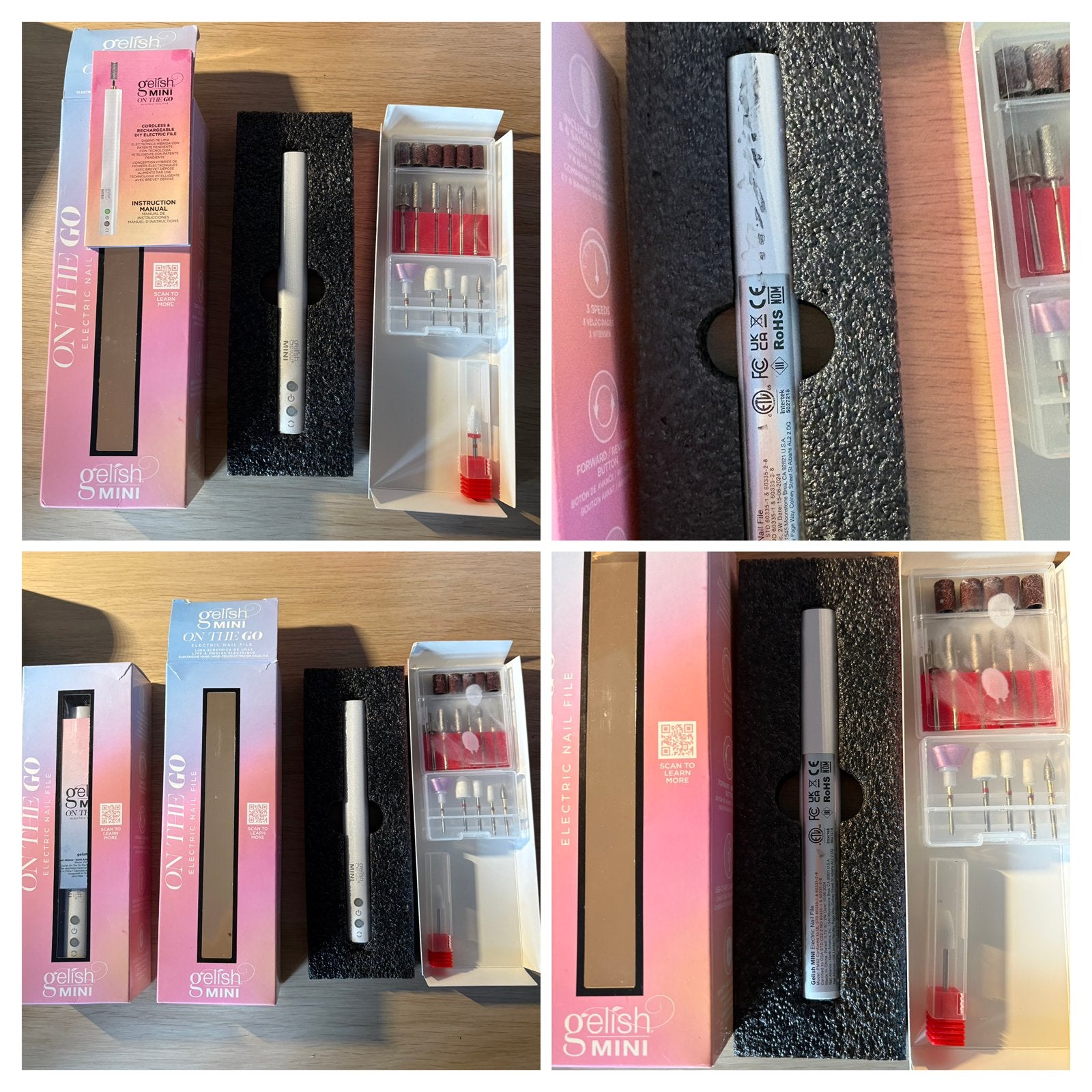 Complete nagelset met elektrische frezen & LED-lamp – €170, Ophalen, Overige kleuren, Zo goed als nieuw, Accessoires