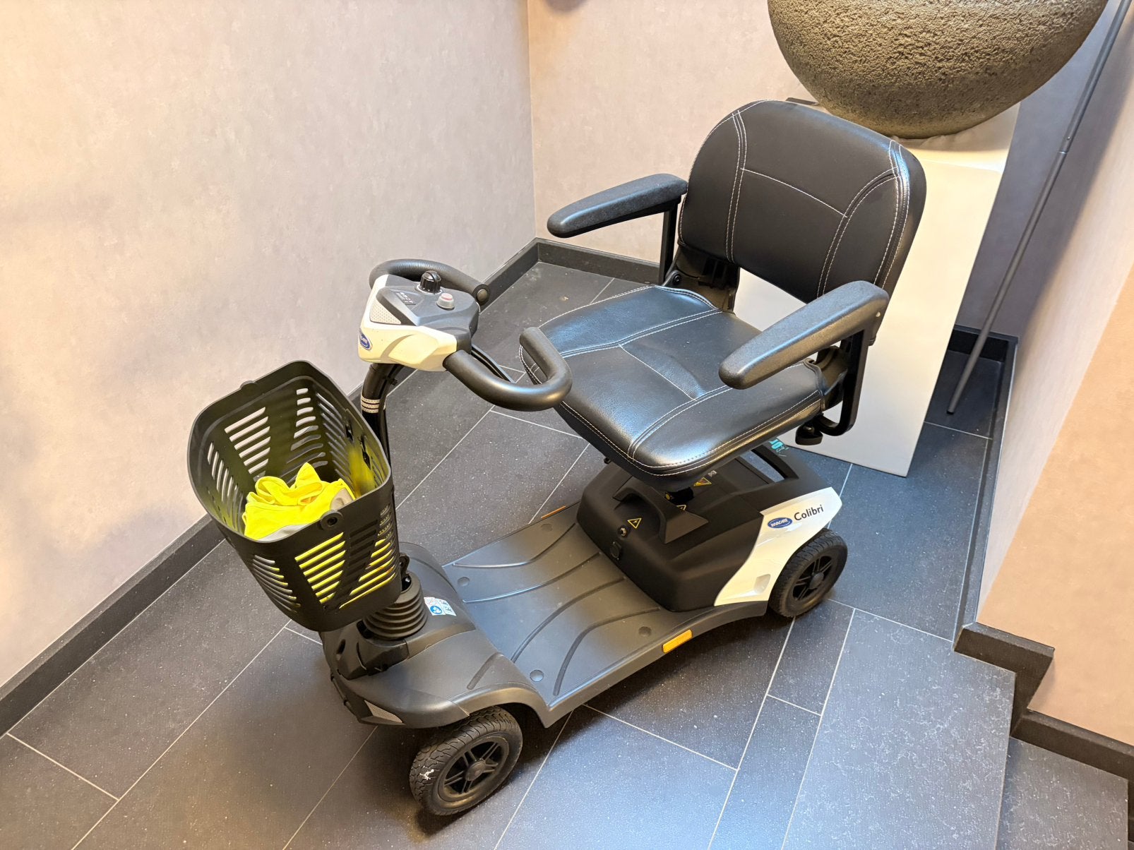 Colibri scootmobiel, Ophalen, Gebruikt