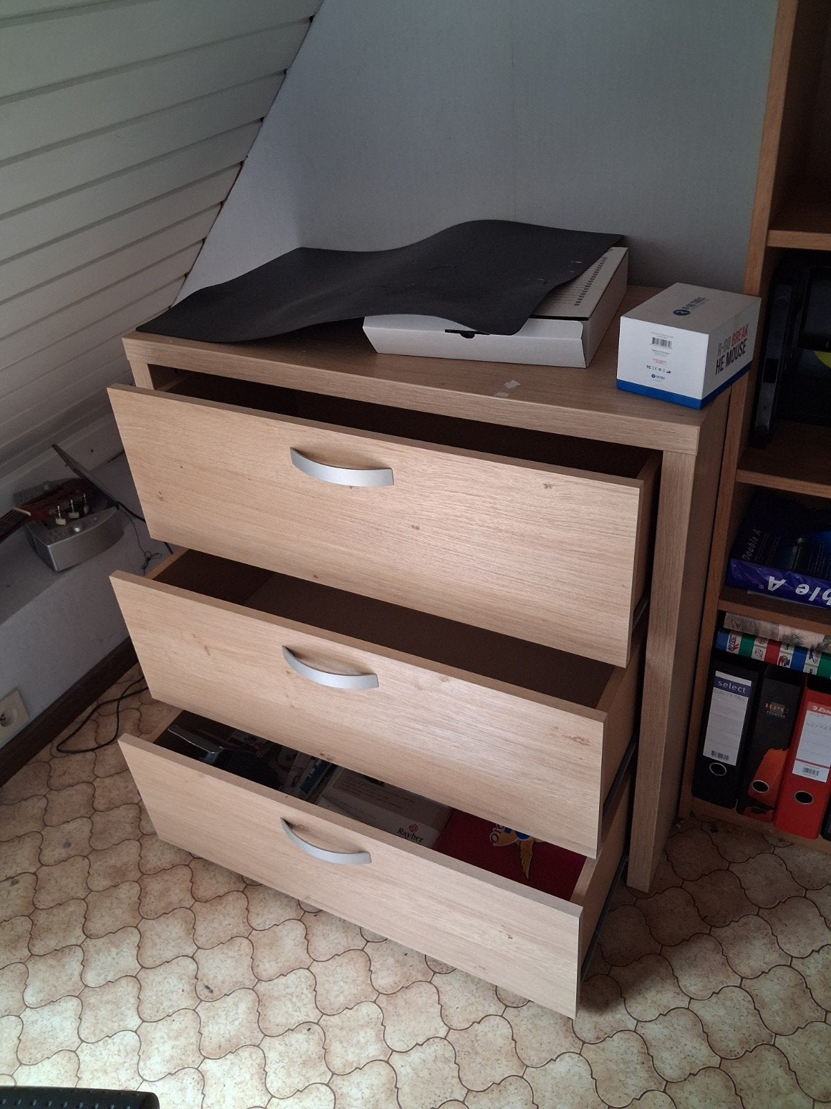 kast met drie grote laden, Huis en Inrichting, 3 of 4 laden, Ophalen, Gebruikt, Overige houtsoorten