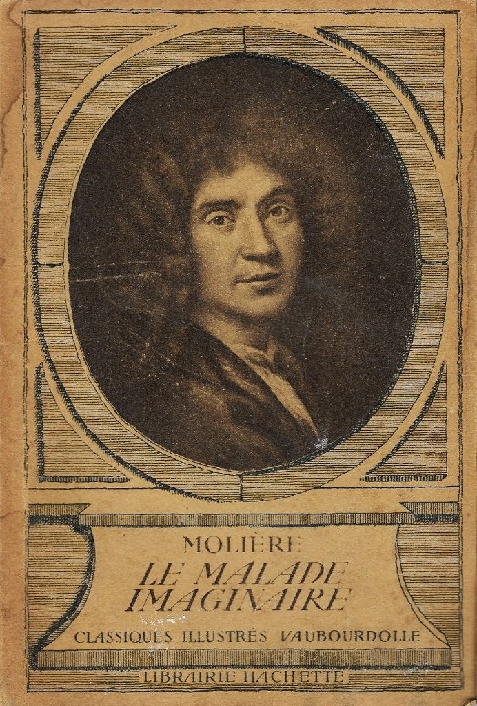 1935 - Molière - Le Malade Imaginaire, Livres, Théâtre, Jean-Baptiste POQUELIN (Molière), Utilisé, Envoi