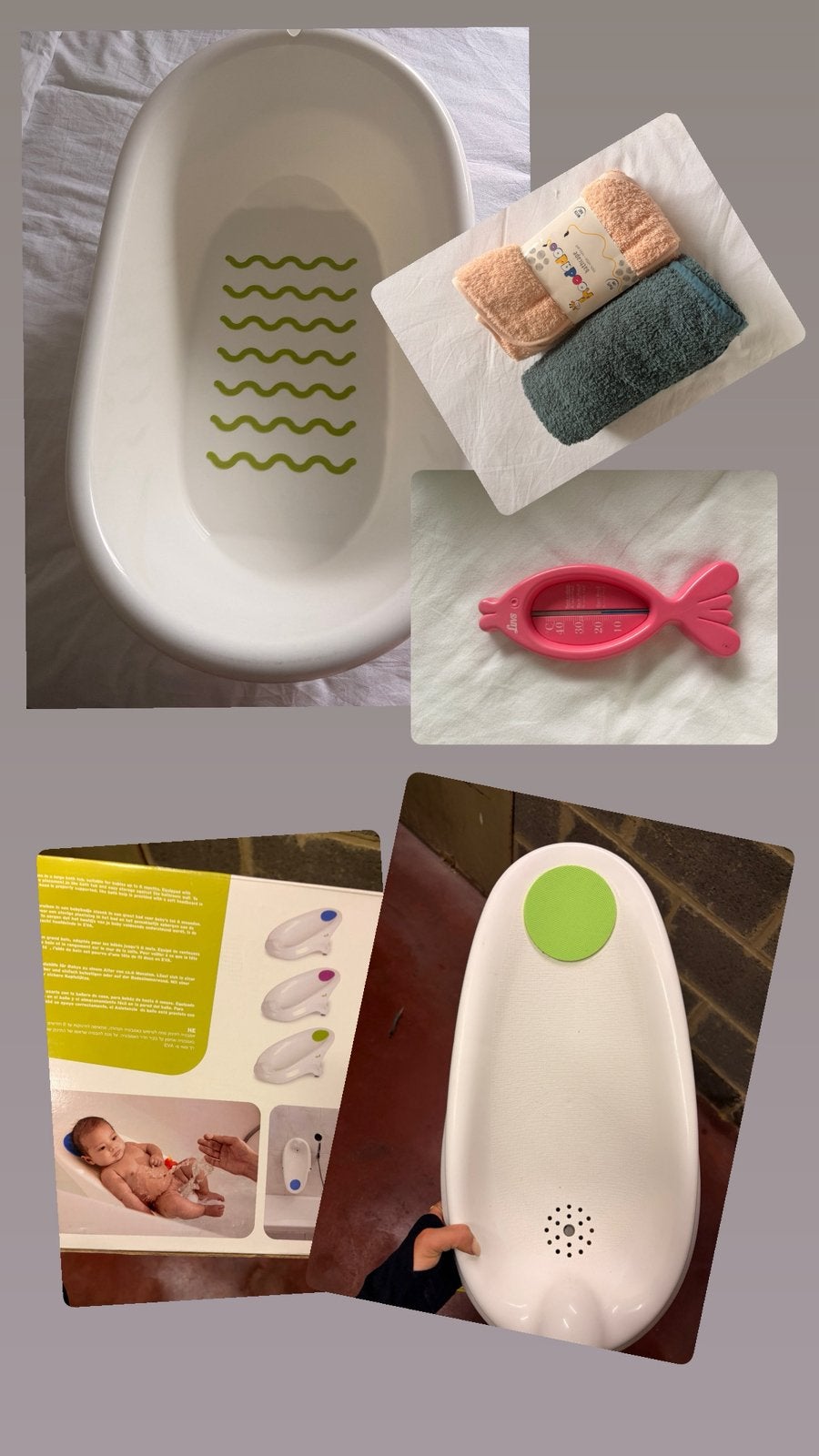 Lot bain bébé, Enfants & Bébés, Bains & Soins, Comme neuf, Baignoire, Enlèvement