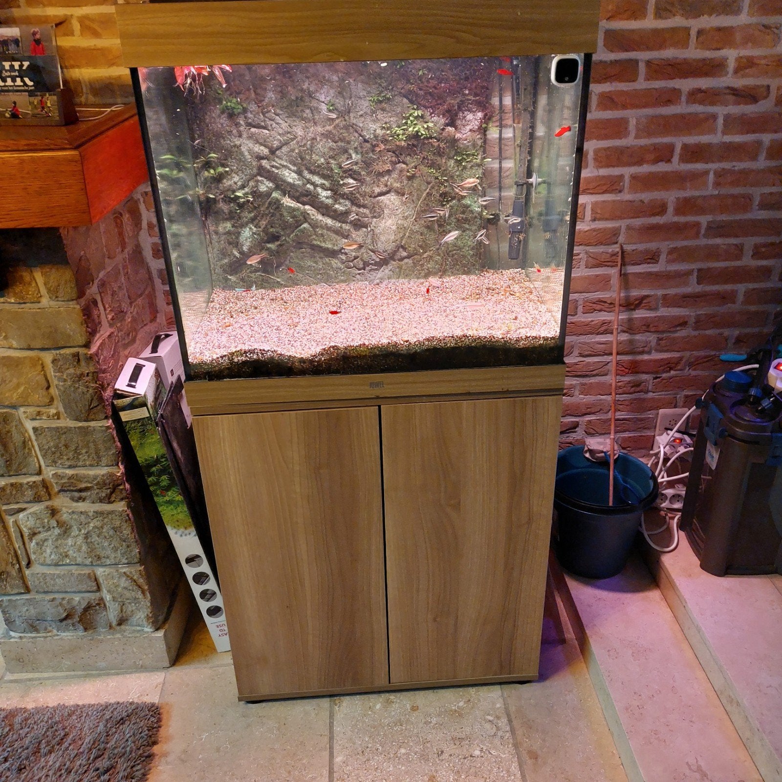 Aquarium Juwel Lido 200 . Eventueel met Buitenfilter Jbl 902, Ophalen, Gebruikt, JBL, Inclusief deksel