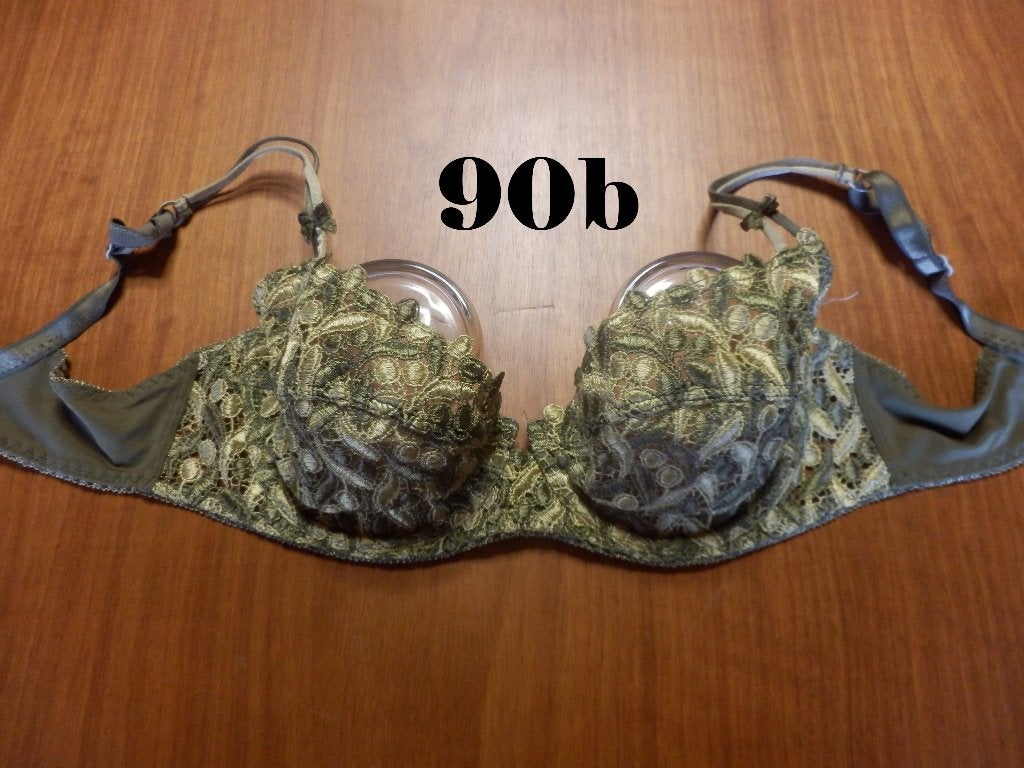 (132)- soutien gorge femme t.90b vert = hechter =, Hechter, Ophalen of Verzenden, Groen, BH