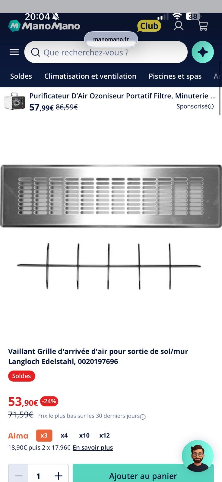 Vaillant, Enlèvement, Comme neuf