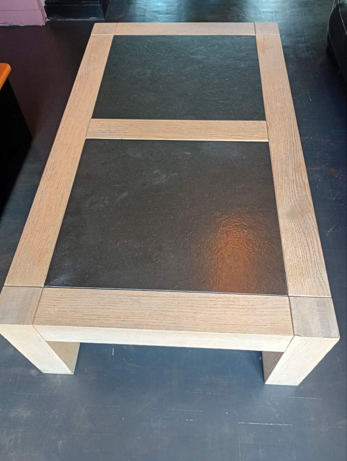 Salontafel met inlegstenen, Ophalen