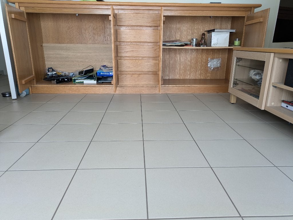 Ruime massief eiken kast, Ophalen, Gebruikt, Eikenhout, Met lade(s)