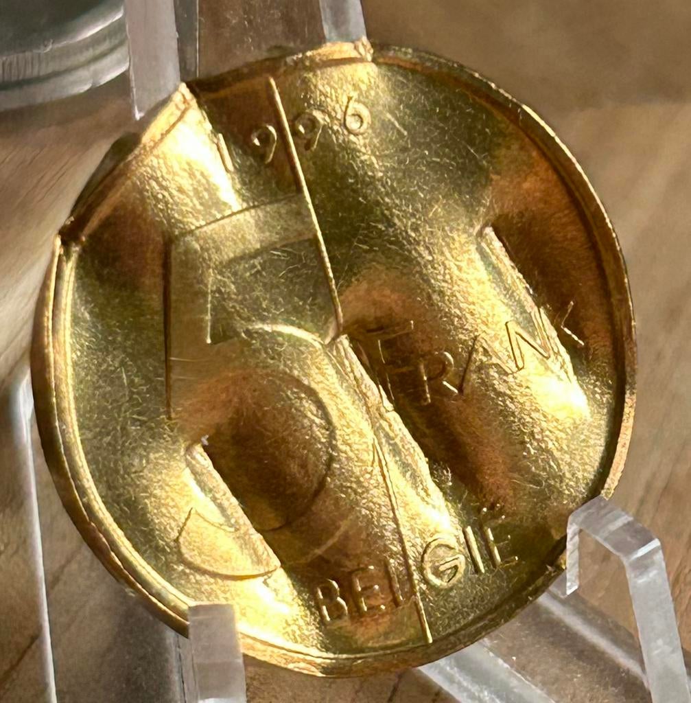 5 francs 1996 Flamand détruit par la NBB, Enlèvement ou Envoi