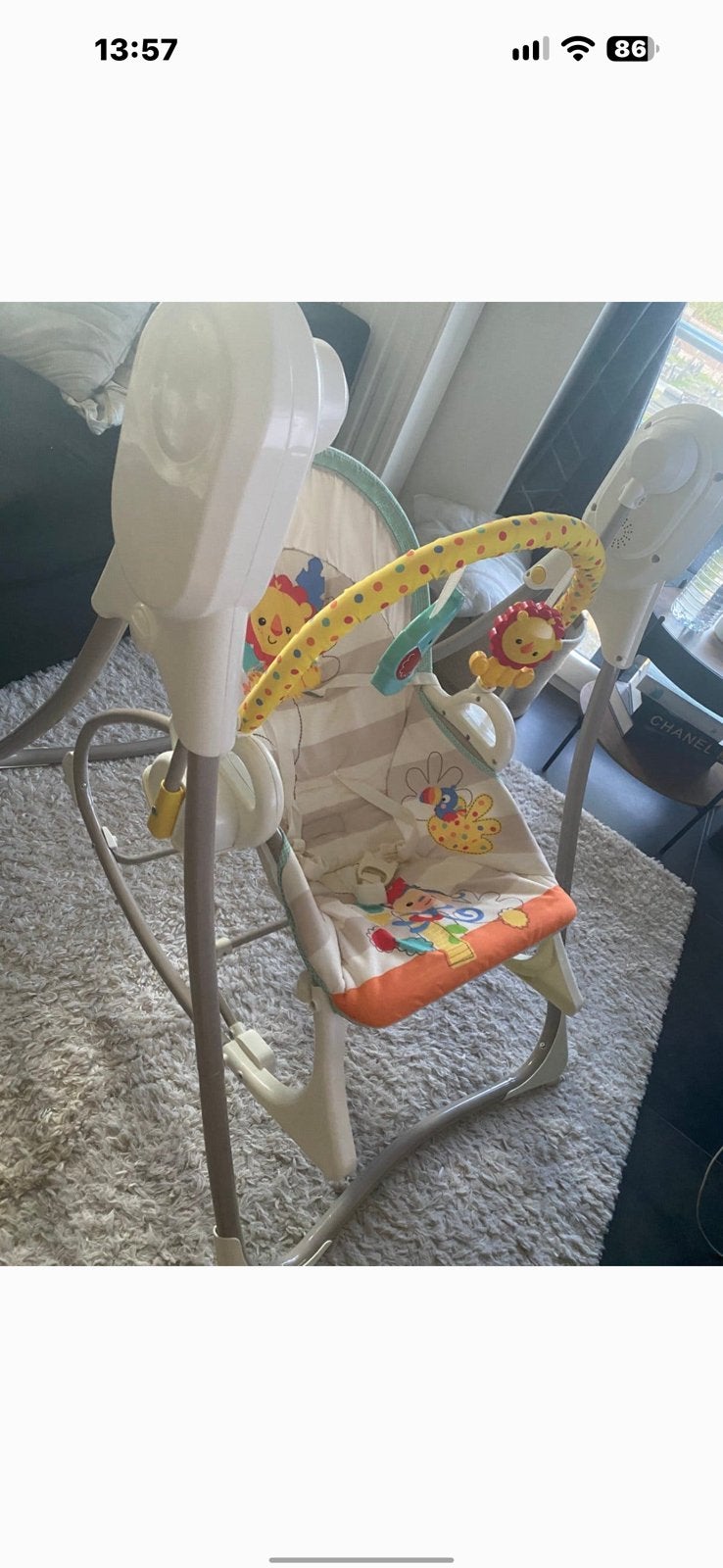 Balancelle fisher Price, Fisher-Price, Comme neuf, Enlèvement, Réglable